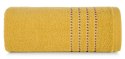 Ręcznik 50x90 Fiore musztardowy 500g/m2 frotte ozdobiony bordiurą w postaci cienkich paseczków Eurofirany Ręcznik 50x90 Fiore musztardowy 500g/m2 frotte ozdobiony bordiurą w postaci cienkich paseczków Eurofirany