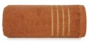 Ręcznik 70x140 Fiore ceglasty 500g/m2 frotte ozdobiony bordiurą w postaci cienkich paseczków Eurofirany Ręcznik 70x140 Fiore ceglasty 500g/m2 frotte ozdobiony bordiurą w postaci cienkich paseczków Eurofirany