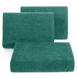 Ręcznik Gładki 1 50x100 zielony ciemny 400g/m2 frotte Eurofirany
