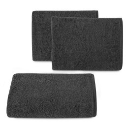 Ręcznik Gładki 1 50x90 czarny 400g/m2 frotte Eurofirany