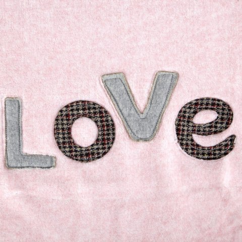 Koc narzuta z mikrofibry 150x200 Love 1 różowy dekoracyjny Eurofirany Koc narzuta z mikrofibry 150x200 Love 1 różowy dekoracyjny Eurofirany