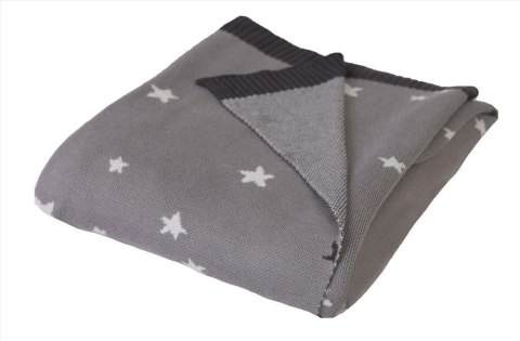 Kocyk bambusowy 80x100 Pattern grafitowy biały gwiazdki 4 w pudełku dziecięcy niemowlęcy Kocyk bambusowy 80x100 Pattern grafitowy biały gwiazdki 4 w pudełku dziecięcy niemowlęcy