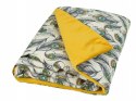 Kocyk dziecięcy 75x100 Velvet 7 piórka pawie oczko szary musztardowy bawełniany niemowlęcy Kocyk dziecięcy 75x100 Velvet 7 piórka pawie oczko szary musztardowy bawełniany niemowlęcy