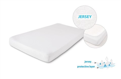 Podkład higieniczny 40/50x80/90 jersey biały nieprzemakalny prześcieradło z gumką do łóżeczek przystawnych Podkład higieniczny 40/50x80/90 jersey biały nieprzemakalny prześcieradło z gumką do łóżeczek przystawnych