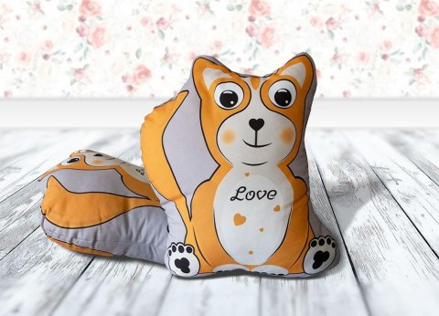 Poduszka przytulanka 40x40 D-110 Lisek lis rudy love kształtka nov dekoracyjna Poduszka przytulanka 40x40 D-110 Lisek lis rudy love kształtka nov dekoracyjna