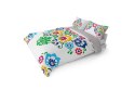 Pościel bawełniana 160x200 3612 A Łowicka wycinanka biała szara kolorowa kwiaty kurpiowska dwustronna Holland Home 2 Pościel bawełniana 160x200 3612 A Łowicka wycinanka biała szara kolorowa kwiaty kurpiowska dwustronna Holland Home 2