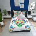 Pościel bawełniana 160x200 3612 A Łowicka wycinanka biała szara kolorowa kwiaty kurpiowska dwustronna Holland Home 2 Pościel bawełniana 160x200 3612 A Łowicka wycinanka biała szara kolorowa kwiaty kurpiowska dwustronna Holland Home 2