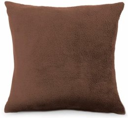 Poszewka dekoracyjna 40x40 Kaszmirowy dotyk 18 brązowa mikrofibra