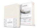 Prześcieradło jersey elastan 220x200 z gumką ekri ekologia na wysoki materac 25 cm Luxury