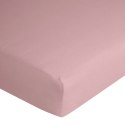 Prześcieradło jersey z gumką 120x200 pudrowe różowe na wysoki materac 25 cm 125 g/m2 Prześcieradło jersey z gumką 120x200 pudrowe różowe na wysoki materac 25 cm 125 g/m2