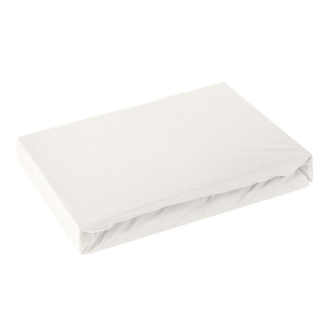 Prześcieradło jersey z gumką 140x200 kremowe na wysoki materac 30 cm 125 g/m2 Prześcieradło jersey z gumką 140x200 kremowe na wysoki materac 30 cm 125 g/m2