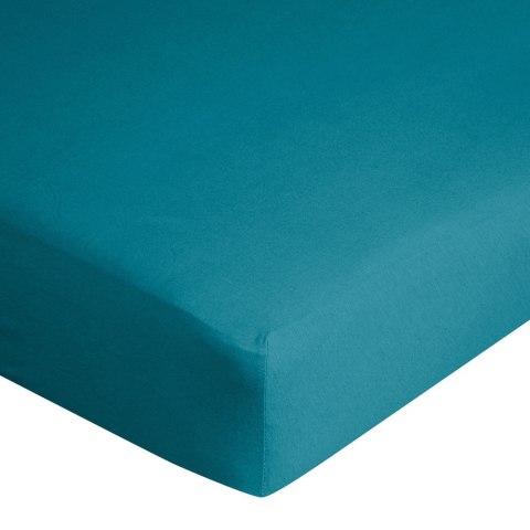Prześcieradło jersey z gumką 140x200 turkusowe na wysoki materac 30 cm 125 g/m2 Prześcieradło jersey z gumką 140x200 turkusowe na wysoki materac 30 cm 125 g/m2