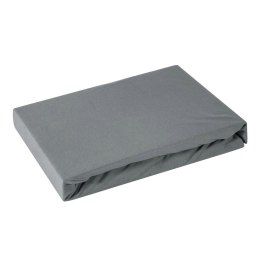 Prześcieradło jersey z gumką 180x200 stalowe na wysoki materac 30 cm 125 g/m2
