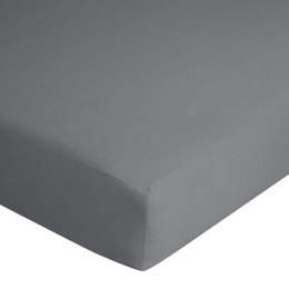 Prześcieradło jersey z gumką 180x200 stalowe na wysoki materac 30 cm 125 g/m2