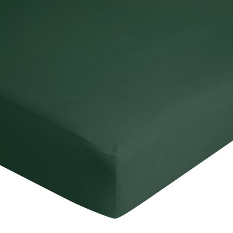 Prześcieradło jersey z gumką 180x200 zielone ciemne na wysoki materac 30 cm 125 g/m2 Prześcieradło jersey z gumką 180x200 zielone ciemne na wysoki materac 30 cm 125 g/m2