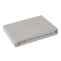 Prześcieradło jersey z gumką 220x200 srebrne na wysoki materac 30 cm 125 g/m2 Prześcieradło jersey z gumką 220x200 srebrne na wysoki materac 30 cm 125 g/m2