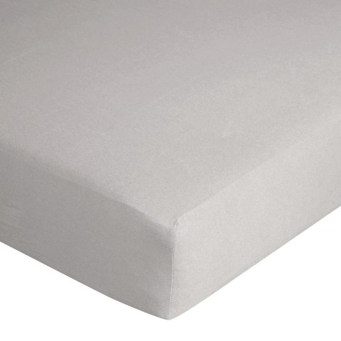 Prześcieradło jersey z gumką 220x200 srebrne na wysoki materac 30 cm 125 g/m2 Prześcieradło jersey z gumką 220x200 srebrne na wysoki materac 30 cm 125 g/m2