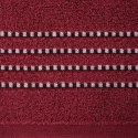 Ręcznik 30x50 Fiore czerwony 500g/m2 frotte ozdobiony bordiurą w postaci cienkich paseczków Eurofirany Ręcznik 30x50 Fiore czerwony 500g/m2 frotte ozdobiony bordiurą w postaci cienkich paseczków Eurofirany