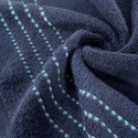 Ręcznik 30x50 Fiore granatowy 500g/m2 frotte ozdobiony bordiurą w postaci cienkich paseczków Eurofirany Ręcznik 30x50 Fiore granatowy 500g/m2 frotte ozdobiony bordiurą w postaci cienkich paseczków Eurofirany