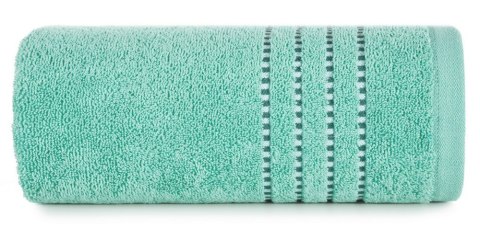 Ręcznik 30x50 Fiore miętowy 500g/m2 frotte ozdobiony bordiurą w postaci cienkich paseczków Eurofirany Ręcznik 30x50 Fiore miętowy 500g/m2 frotte ozdobiony bordiurą w postaci cienkich paseczków Eurofirany