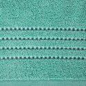 Ręcznik 30x50 Fiore miętowy 500g/m2 frotte ozdobiony bordiurą w postaci cienkich paseczków Eurofirany Ręcznik 30x50 Fiore miętowy 500g/m2 frotte ozdobiony bordiurą w postaci cienkich paseczków Eurofirany