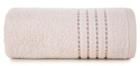 Ręcznik 30x50 Fiore różowy jasny 500g/m2 frotte ozdobiony bordiurą w postaci cienkich paseczków Eurofirany Ręcznik 30x50 Fiore różowy jasny 500g/m2 frotte ozdobiony bordiurą w postaci cienkich paseczków Eurofirany