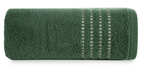 Ręcznik 30x50 Fiore zielony 500g/m2 frotte ozdobiony bordiurą w postaci cienkich paseczków Eurofirany Ręcznik 30x50 Fiore zielony 500g/m2 frotte ozdobiony bordiurą w postaci cienkich paseczków Eurofirany