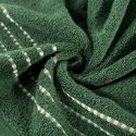 Ręcznik 30x50 Fiore zielony 500g/m2 frotte ozdobiony bordiurą w postaci cienkich paseczków Eurofirany Ręcznik 30x50 Fiore zielony 500g/m2 frotte ozdobiony bordiurą w postaci cienkich paseczków Eurofirany