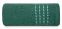 Ręcznik 30x50 Fiore zielony ciemny 500g/m2 frotte ozdobiony bordiurą w postaci cienkich paseczków Eurofirany Ręcznik 30x50 Fiore zielony ciemny 500g/m2 frotte ozdobiony bordiurą w postaci cienkich paseczków Eurofirany