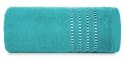 Ręcznik 70x140 Fiore turkusowy jasny 500g/m2 frotte ozdobiony bordiurą w postaci cienkich paseczków Eurofirany Ręcznik 70x140 Fiore turkusowy jasny 500g/m2 frotte ozdobiony bordiurą w postaci cienkich paseczków Eurofirany