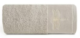 Ręcznik Lori 1 50x90 beżowy ważka 485g/m2 frotte Eurofirany