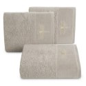 Ręcznik Lori 1 50x90 beżowy ważka 485g/m2 frotte Eurofirany
