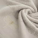 Ręcznik Lori 1 50x90 beżowy ważka 485g/m2 frotte Eurofirany