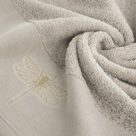 Ręcznik Lori 1 50x90 beżowy ważka 485g/m2 frotte Eurofirany Ręcznik Lori 1 50x90 beżowy ważka 485g/m2 frotte Eurofirany