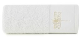 Ręcznik Lori 1 50x90 biały ważka 485g/m2 frotte Eurofirany