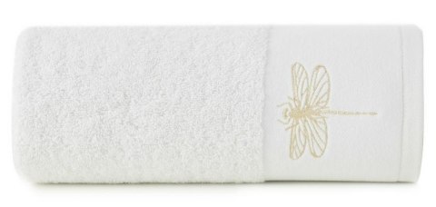 Ręcznik Lori 1 50x90 biały ważka 485g/m2 frotte Eurofirany