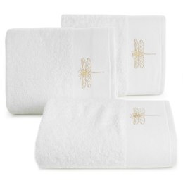 Ręcznik Lori 1 50x90 biały ważka 485g/m2 frotte Eurofirany