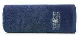 Ręcznik Lori 1 50x90 granatowy ważka 485g/m2 frotte Eurofirany