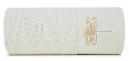 Ręcznik Lori 1 50x90 kremowy ważka 485g/m2 frotte Eurofirany