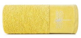 Ręcznik Lori 1 50x90 musztardowy ważka 485g/m2 frotte Eurofirany
