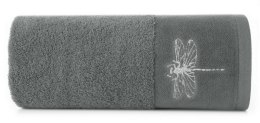 Ręcznik Lori 1 50x90 stalowy ważka 485g/m2 frotte Eurofirany