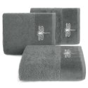 Ręcznik Lori 1 50x90 stalowy ważka 485g/m2 frotte Eurofirany Ręcznik Lori 1 50x90 stalowy ważka 485g/m2 frotte Eurofirany