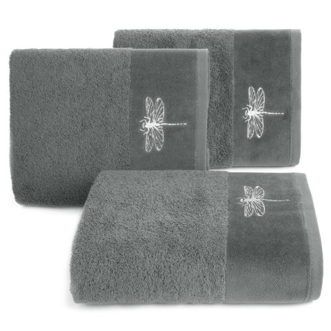 Ręcznik Lori 1 50x90 stalowy ważka 485g/m2 frotte Eurofirany Ręcznik Lori 1 50x90 stalowy ważka 485g/m2 frotte Eurofirany