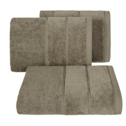 Ręcznik Mari 30x50 brązowy jasny 500g/m2 frotte Eurofirany