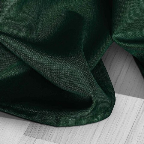 Zasłona gotowa 140x250 zielona butelkowa na przelotkach Viva do salonu Zasłona gotowa 140x250 zielona butelkowa na przelotkach Viva do salonu
