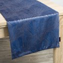 Obrus 40x140 Goja granatowy bieżnik liście miłorzębu Pierre Cardin z błyszczącym nadrukiem welurowy Eurofirany Obrus 40x140 Goja granatowy bieżnik liście miłorzębu Pierre Cardin z błyszczącym nadrukiem welurowy Eurofirany