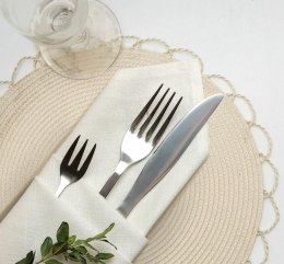 Podkładka na stół średnica 38 Tina srebrna pleciona Eurofirany