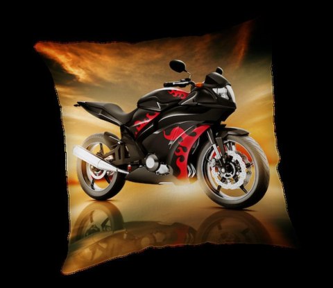 Poduszka dekoracyjna 40x40 Motor 9756 Motorbike czarny czerwony motocykl red black młodzieżowa na prezent Poduszka dekoracyjna 40x40 Motor 9756 Motorbike czarny czerwony motocykl red black młodzieżowa na prezent