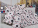 Pościel bawełniana 160x200 Kilim biała czerwona czarna geometria Exclusive 2 Pościel bawełniana 160x200 Kilim biała czerwona czarna geometria Exclusive 2
