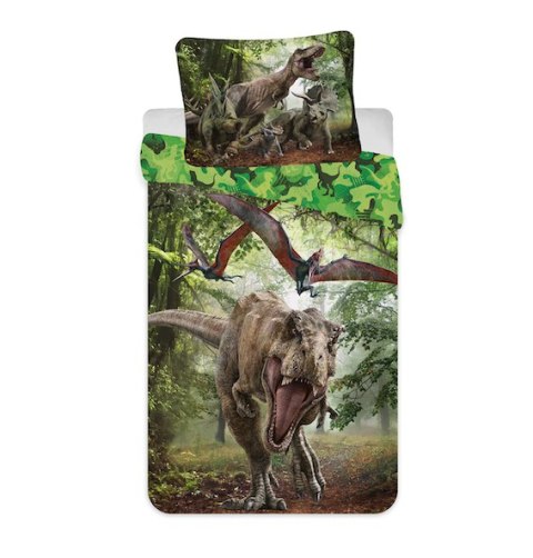 Pościel dziecięca 140x200 Park Jurajski dinozaury Jurassic World Green 7332 poszewka 70x90 Pościel dziecięca 140x200 Park Jurajski dinozaury Jurassic World Green 7332 poszewka 70x90